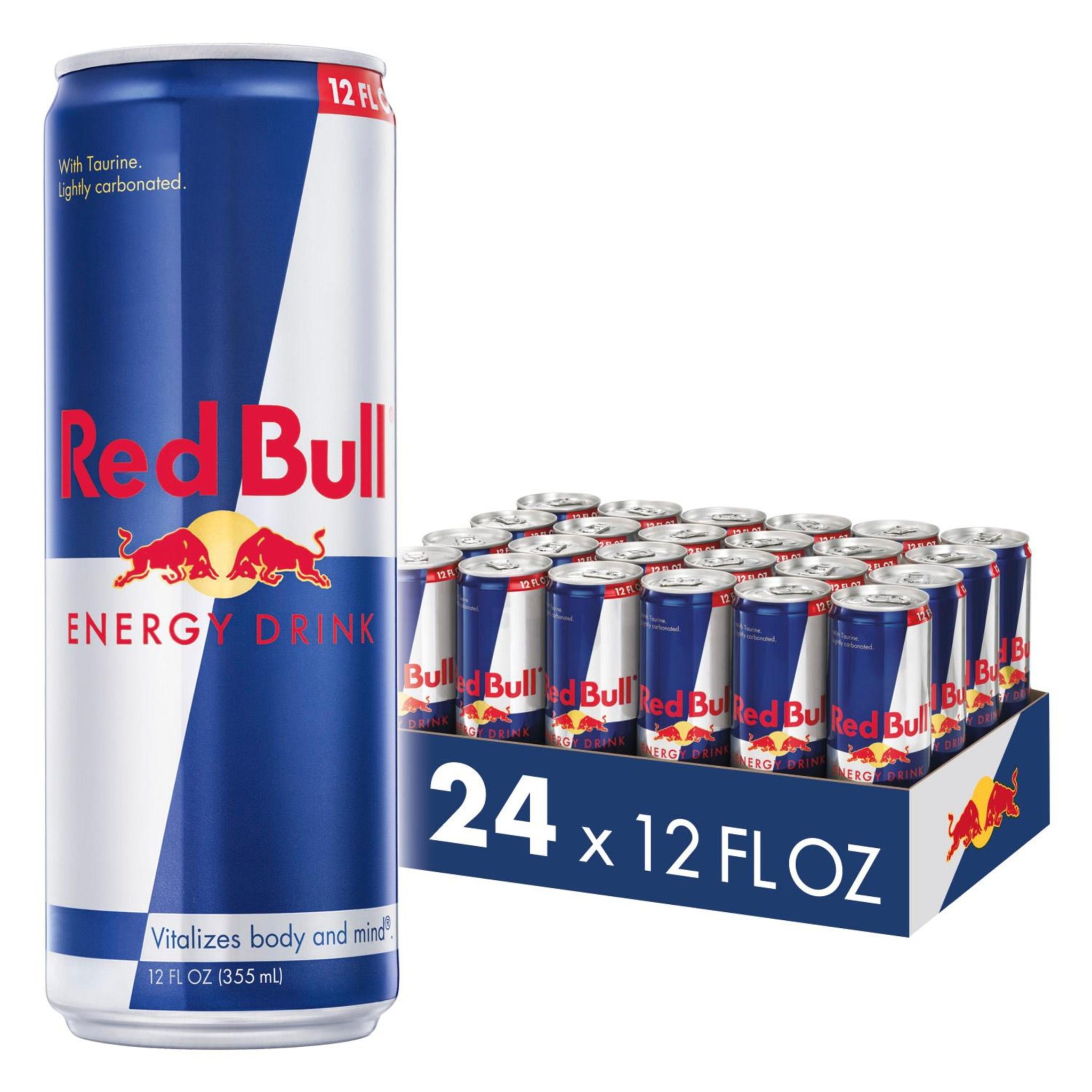 Red Bull Energy Drink Bulk Original Flavor (24 Pack) 12 Fl Oz Each ...